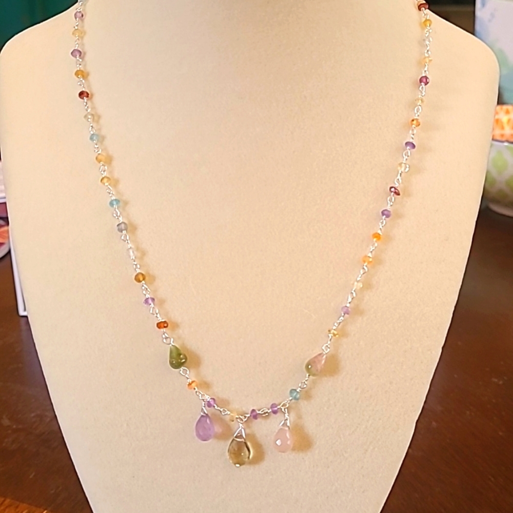 NEW Tourmaline and Sterling Necklace